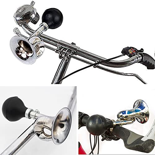 Retro Bike Horn - Loud Squeeze Horn for Kids & Adults - Black