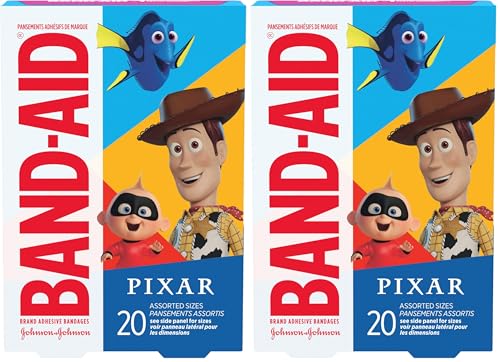 Disney/Pixar Mashup Band-Aid Adhesive Bandages - 20 Count Pack of 2