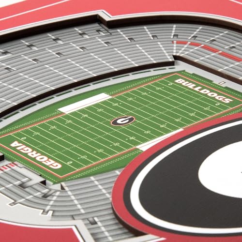3D Wall Art Replica of Georgia Bulldogs Stadium - Detailed Indoor Decor