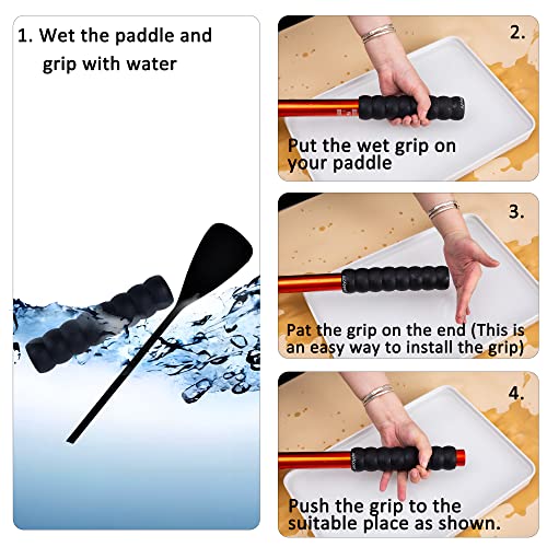 Kayak Paddle Grips 2-Pack - Non-Slip Oar Grip for Multi-Piece Paddles