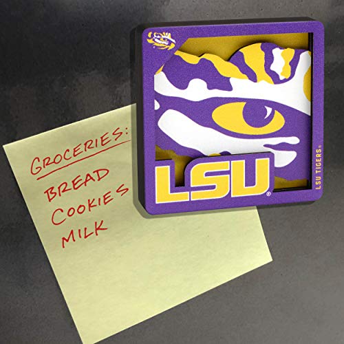 YouTheFan NCAA LSU Tigers 3D Logo Magnetic Fan Accessory