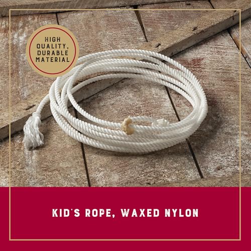 Kids Lasso Rope - Waxed Nylon 5/16" x 20" - Natural Color