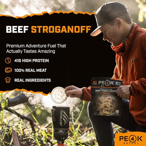 Beef Stroganoff Freeze-Dried Backpacking Meal - High Protein, Just Add Water