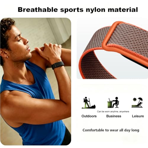 Nylon Sport Band for Fitbit Air - Soft Breathable Wristband, Rye Color