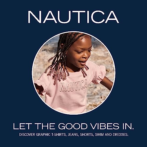 Nautica Girls One-Piece Swimsuit with UPF 50+ Sun Protection, Quick Dry - 5T Cockatoo Palm