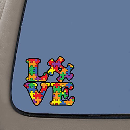 Autism Awareness Puzzle Piece Car Decal - 5-Inch Durable Vinyl Sticker