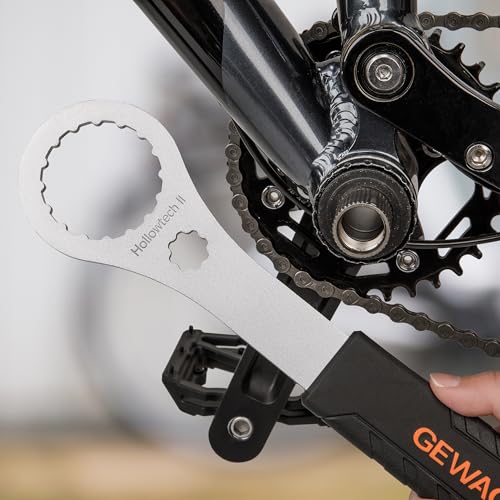GEWAGE HOLLOWTECH II Bicycle Bottom Bracket Tool for Shimano BB9000, BBR60, 12X46MM - Includes Crank Cap Wrench, Fits Shimano XT, Ultegra