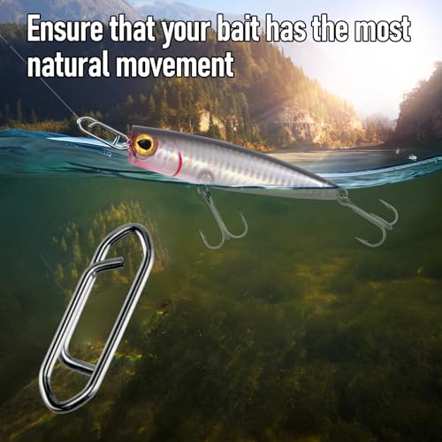 50-Pack High Strength Fishing Power Clips for Quick Lure Change