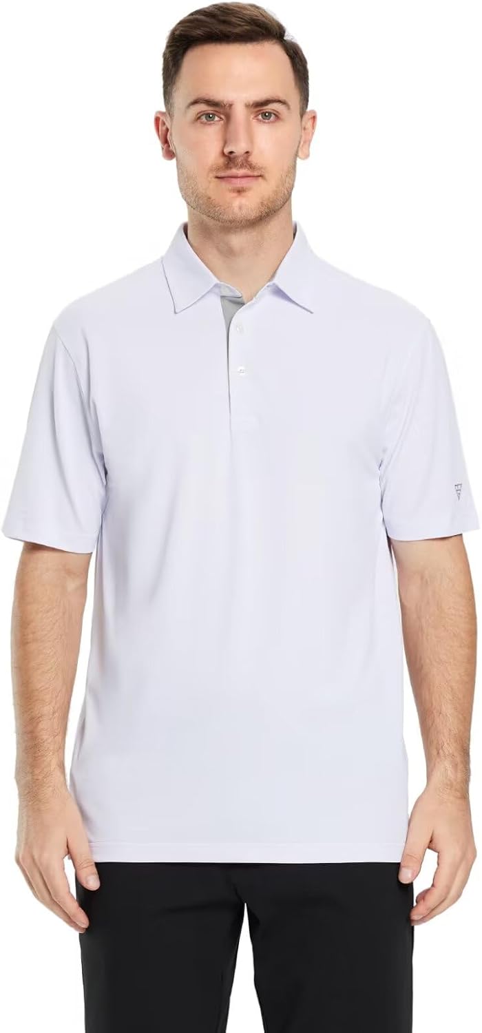 Skiennix Men's Golf Polo Shirt - Moisture-Wicking Dry Fit | Short & Long Sleeve Options Available