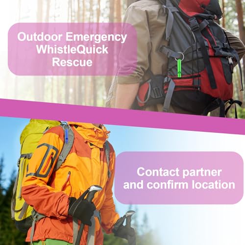 Emergency Whistle Keychain - 21 Pack Survival Whistles