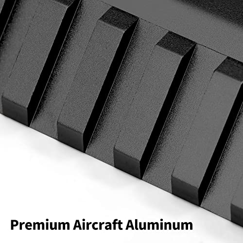 45 Degree Picatinny Offset Rail Mounts - 3-4-5 Slots (3 Pack)