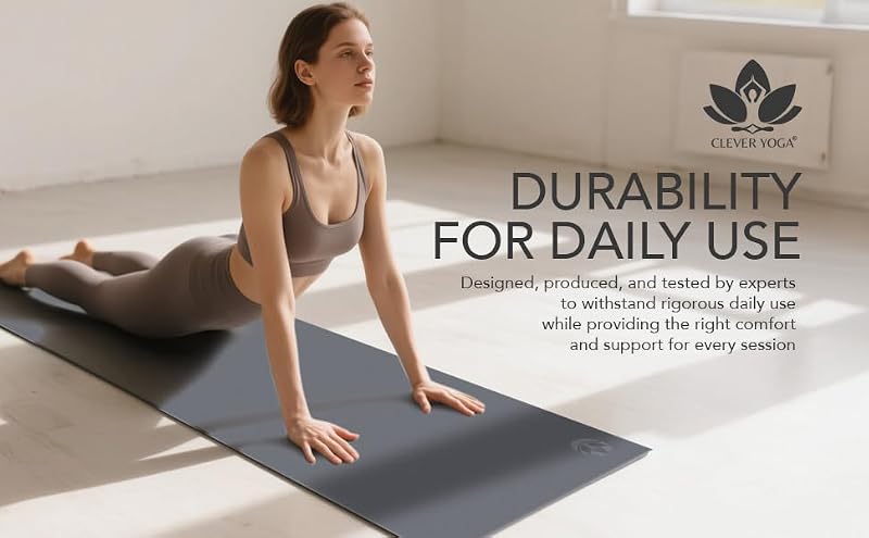 Yoga Starter Kit - 6mm Mat, 2 Blocks, Strap, Towels & Bag - Gray