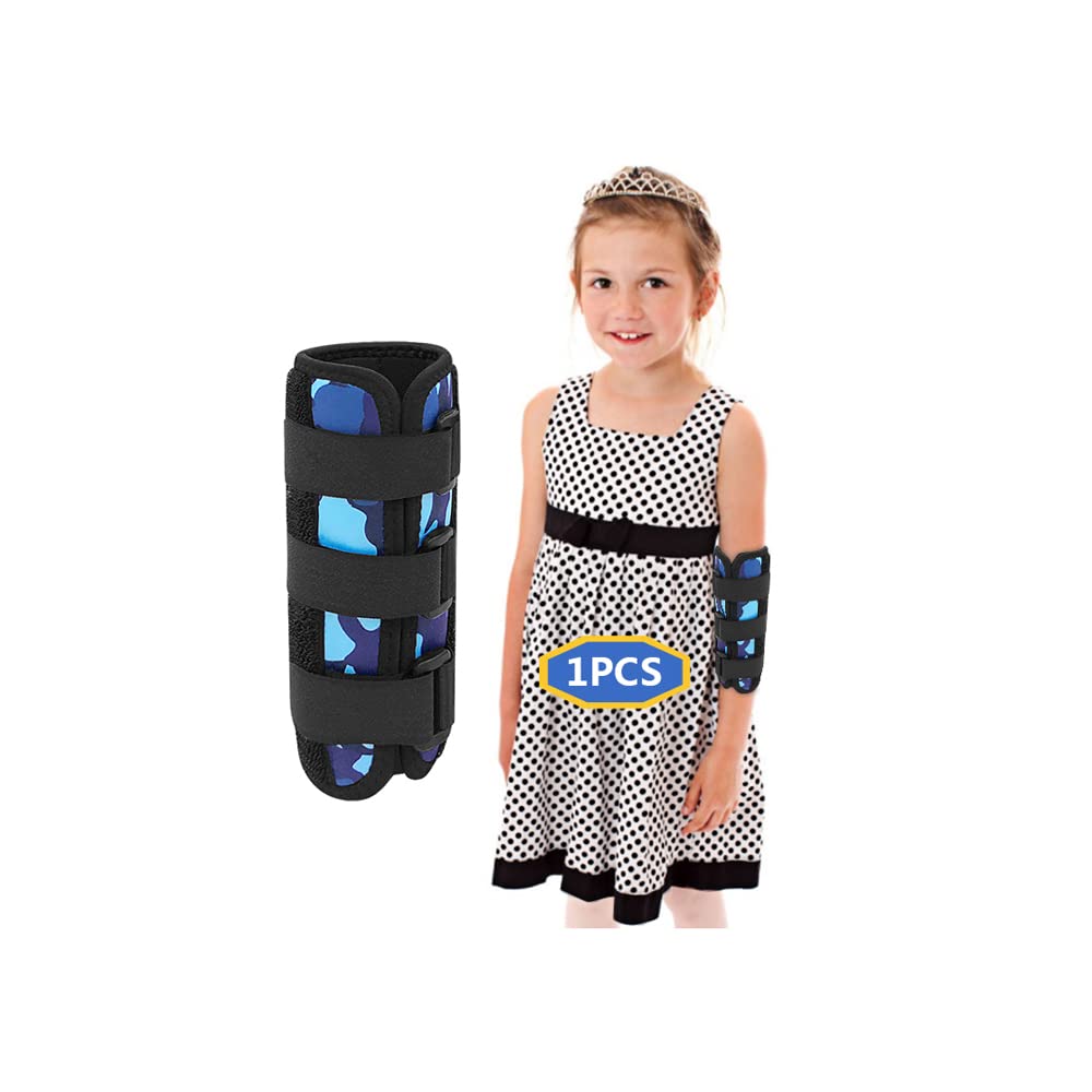 Mybow Pediatric Elbow Immobilizer Night Splint, Elbow Brace Cubital Tunnel Ulnar Nerve Entrapment, Arm Support Splint for Pain Relief, Child Restraint Stabilizer Brace (Small)