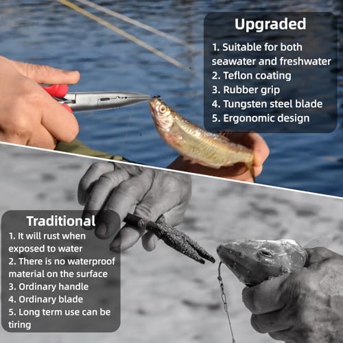 High Carbon Manganese Steel Fishing Pliers - Multi-Function Tool