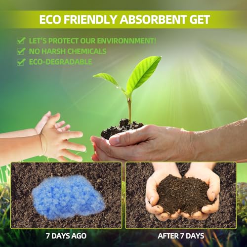 Portable Toilet Powder - Eco Absorbent Gel for Waste Treatment, 25 Packets