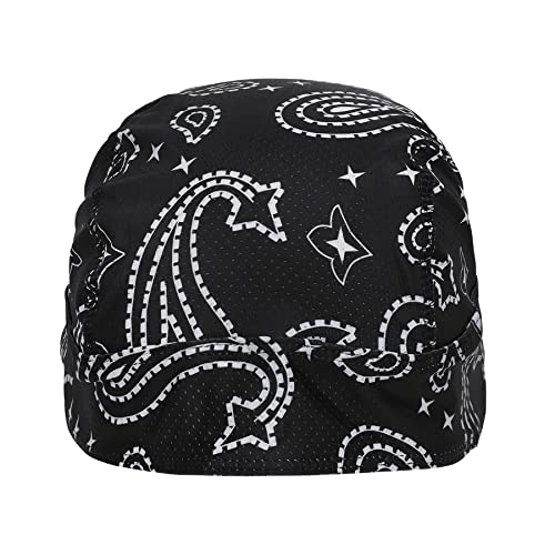 Quick Drying Cycling Cap Headband - Black & Print Style