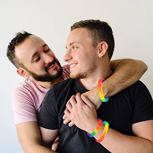 78pcs Rainbow Silicone Wristbands - LGBT Pride Festival Support