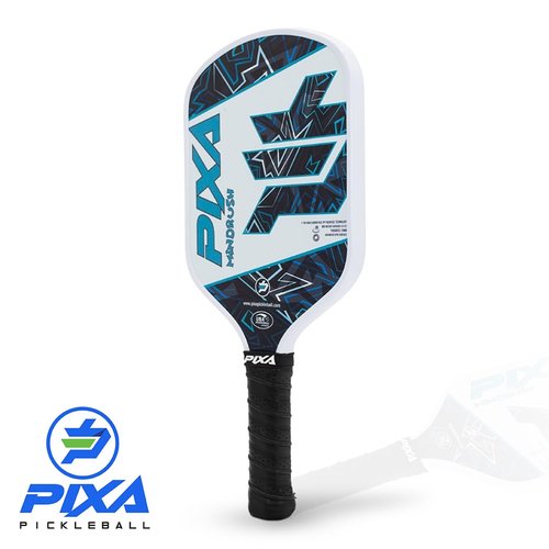 PIXA Mindrush T-700 Carbon Fiber 20mm Pickleball Paddle, Intermediate Racket/Advanced Racquet Super Long Handle 5.5 Inches: High Grit/Surface Friction/Great Gift!