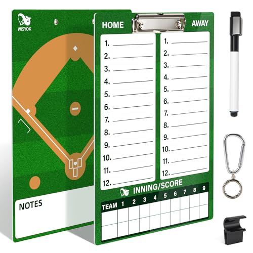 Baseball Clipboard with Dry Erase Marker | Double-Sided Coach Board