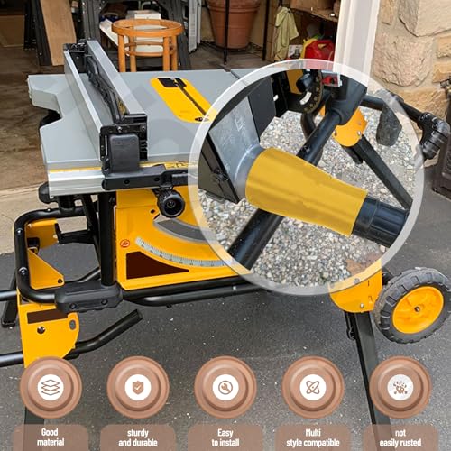 Table Saw Vacuum Adapter Connecting 2 1/2" Table Saw Outlet Connected to 1 7/8" Shop Vac Hose for Dewalt DWE7491RS DWE7491 Table Saw Dust Collector - Yellow