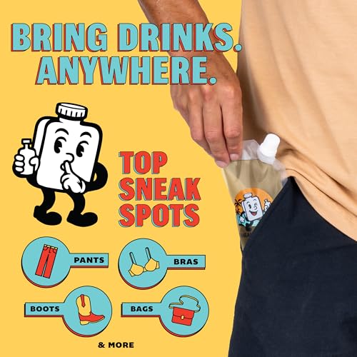 12 Pack Hidden Liquor Pouches - 8 oz Leakproof Flasks