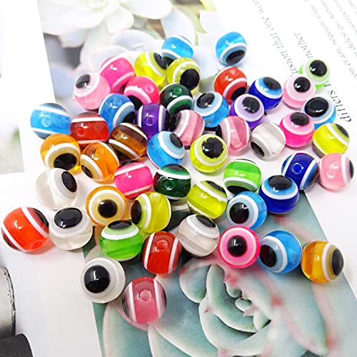 100PCS Fish Eye Fishing Beads - Mixed Color Acrylic, 10mm