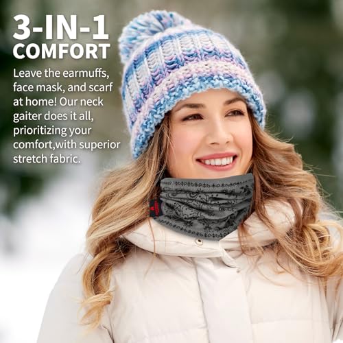 LANLFY Flame Resistant Face Mask FR Neck Gaiter HRC 2 Welding Covering Paisley 1pc