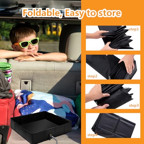 Wintogo 41 x 41 x 10 in Portable Foldable Shower Pan with Detachable Drain Pipe for RV, Outdoor & Indoor Use