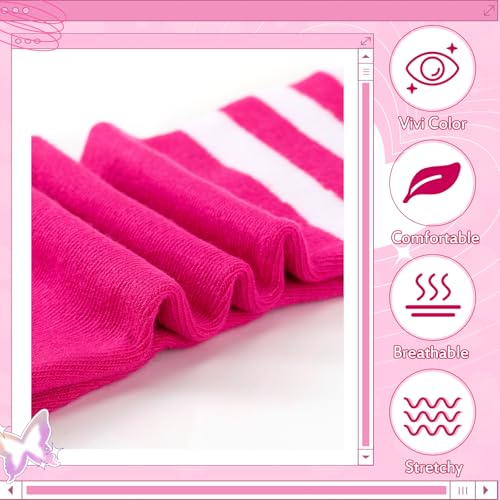 Knee High Socks for Women - Purple, Light Purple, Pink, Rose Red