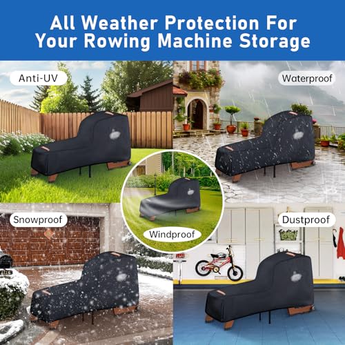 Waterproof Rowing Machine Cover - 420D Oxford Fabric, Windproof Design