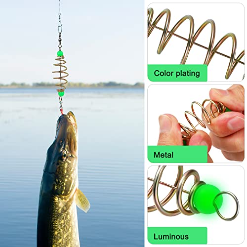 12PCS Luminous Carp Fishing Feeder Bait Cage Set