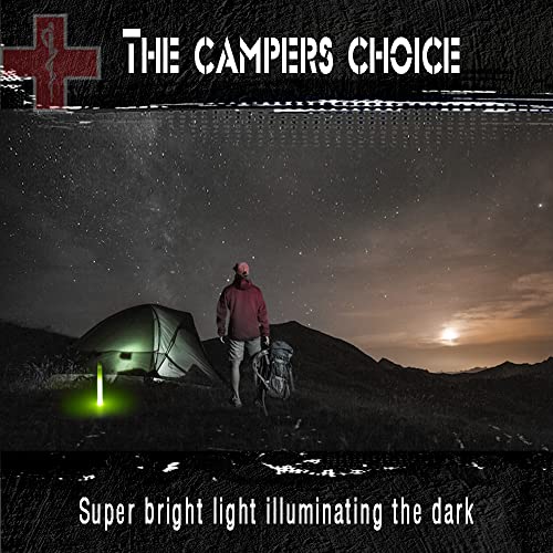 Ultra Bright Green Glow Sticks - 6 Inch Emergency Light Sticks for Camping, Parties, and Blackouts - 12 Hour Duration