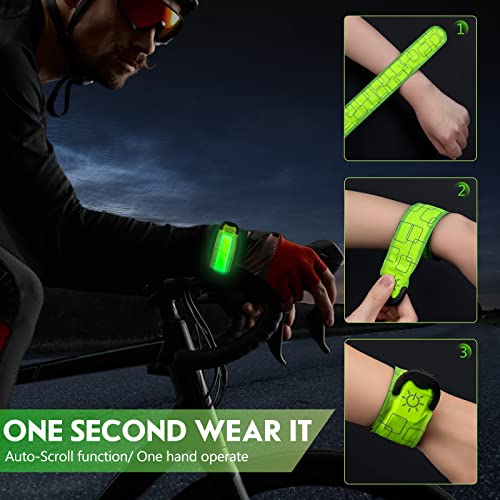 LED Running Armbands - Rechargeable Safety Lights for Runners