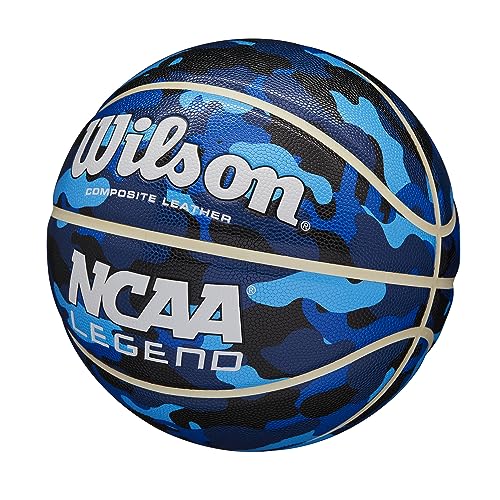 Wilson NCAA Legend Basketball - Blue Camo, Size 5 (27.5")