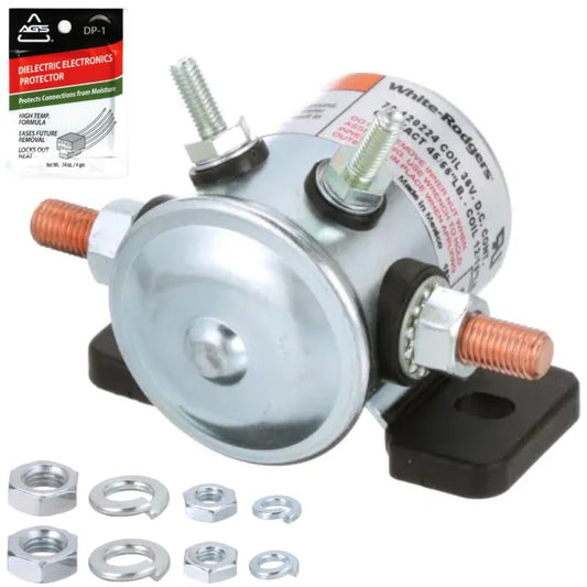 FalconSupply Genuine OEM White Rodgers 70-120224 36V Solenoid Switch Relay Kit for EZGO TXT, Medalist, Marathon, Melex Golf Cart Electric Vehicles, Replaces Parts 27855G01, 11761G1, 27855G02, 31680G1