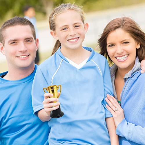 24 Pack Mini Trophy Cups - Gold Plastic Awards for Kids