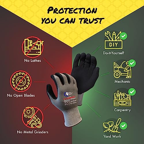 Quest Protective Apparel Cut Resistant Gloves - Puncture Resistant Cutting Gloves Work - Constructed with Graphene Technology
