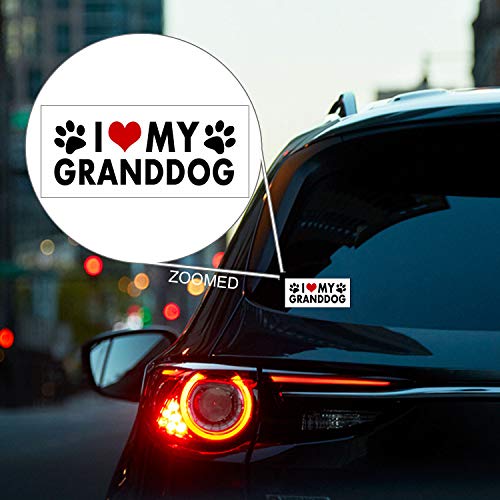 I Love My Granddog Sticker - Durable Waterproof Dog Lover Decal