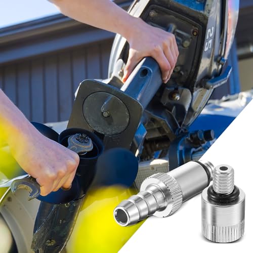 6 Pcs Outboard Gear Oil Pump Adapter Set - 3/8" Swivel, 8mm & 10mm