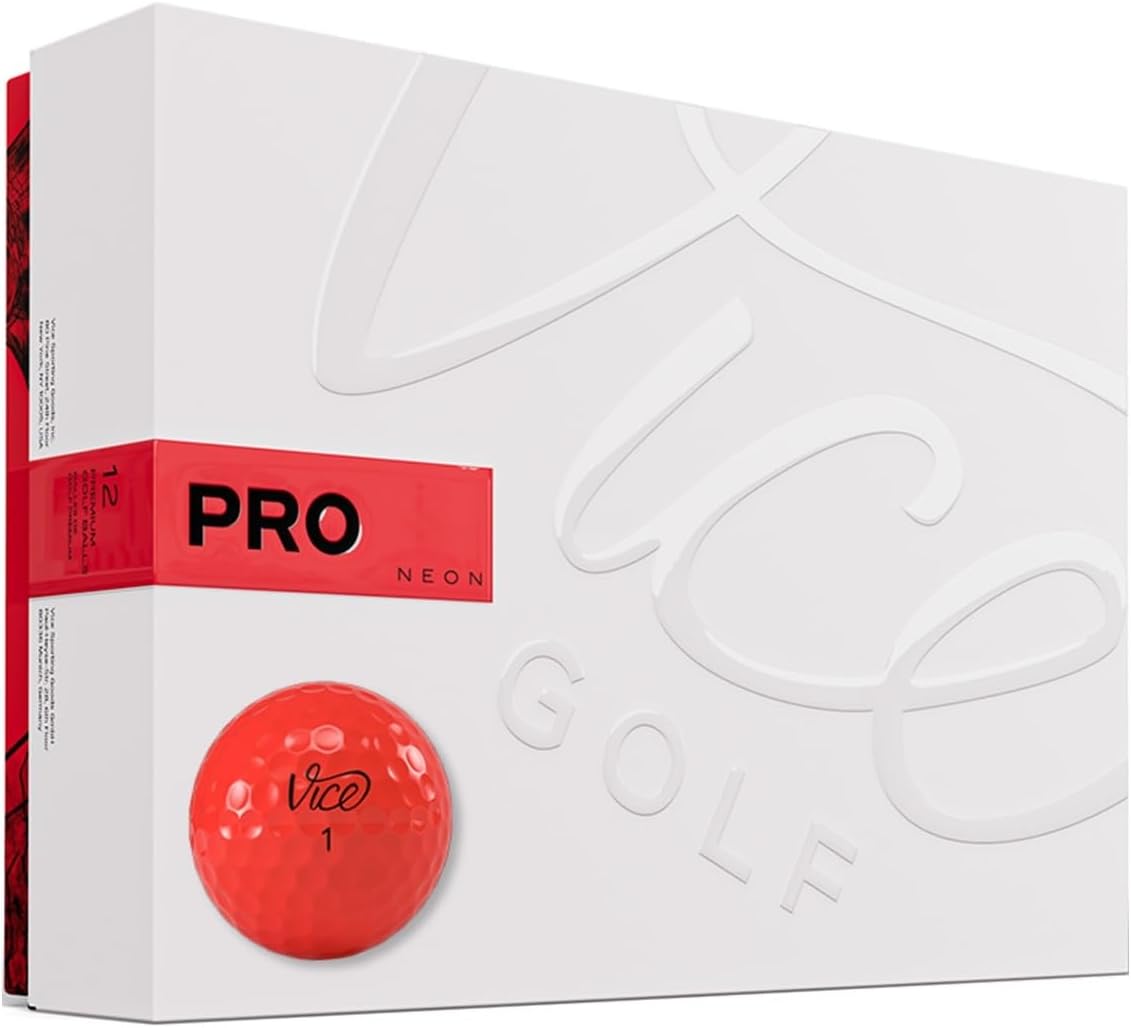 Vice Pro Golf Balls - Premium Performance for Distance and Control | 12-Pack