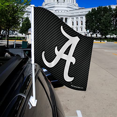 Alabama Crimson Tide Double Sided Car Flag - 16" x 19"