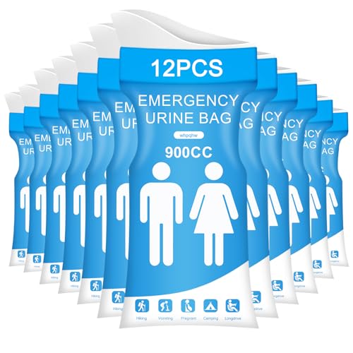 12PCS Disposable Urine Bags - Leakproof Emergency Pee Bags
