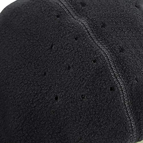 Thermal Fleece Half Balaclava Face Mask - Windproof Ear Warmer - Black
