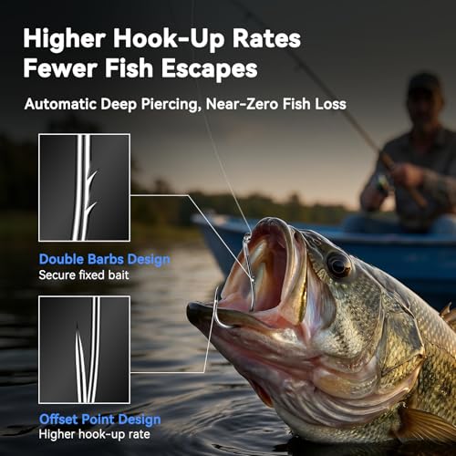 Octopus Baitholder Fishing Hooks - Black Nickel #1/0, 50pcs