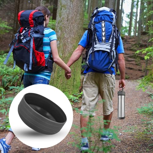 Silicone Bottle Bottom Sleeves - 2pcs for Contigo Ashland Chill 24oz - Black