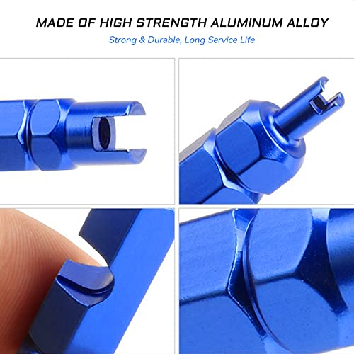 Bicycle Valve Core Remover Tool for Schrader & Presta Valves - 54x11x11mm