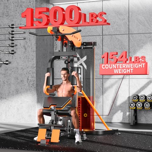 Multi-Function Home Gym Workout Station with Pulley System - L03-1 154LBS