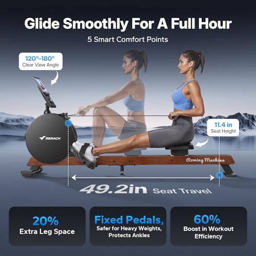 Pro-Grade Magnetic Rowing Machine - Self-Generating R7
