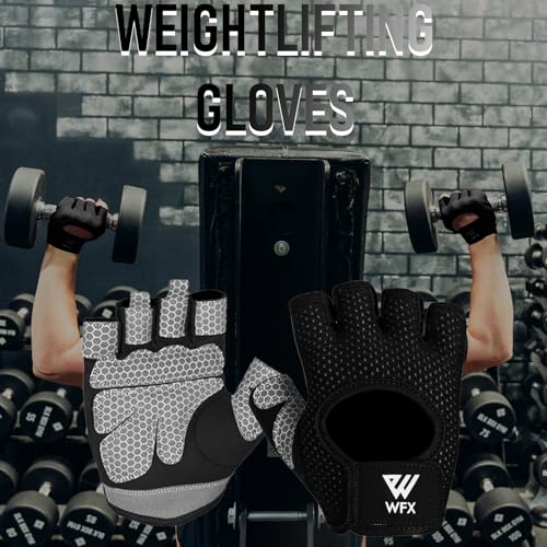 Breathable Weight Lifting Gloves with Wrist Support - Medium / Black