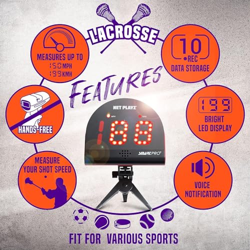 Lacrosse Speed Radar Gun - Measures Shot Power & Speed